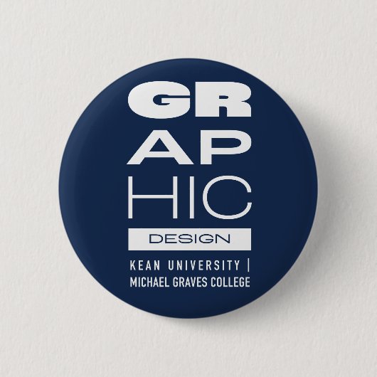 Kean MGC Grafisch ontwerp knop Ronde Button 5,7 Cm (Voorkant)
