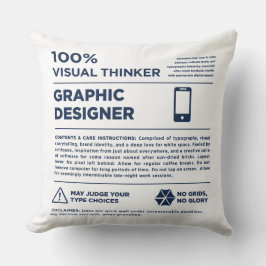 Kean MGC Graphic Design Care Label Kussen