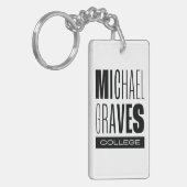 Kean MGC Michael Graves College Acryl Sleutelhange Sleutelhanger (Voorkant Links)