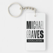 Kean MGC Michael Graves College Acryl Sleutelhange Sleutelhanger (Voorkant)
