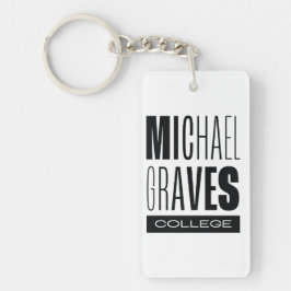 Kean MGC Michael Graves College Acryl Sleutelhange Sleutelhanger