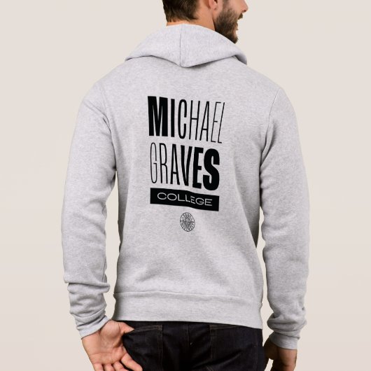 Kean MGC Michael Graves College Zip Up Hoodie (Achterkant)