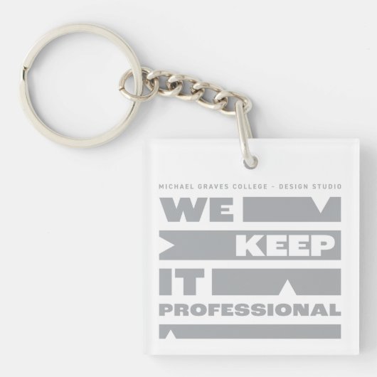 Kean MGC We Blijven Professioneel Sleutelhanger (Voorkant)
