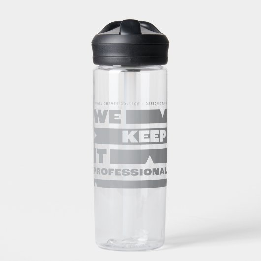 Kean MGC Wij houden het professioneel Waterfles (Voorkant)