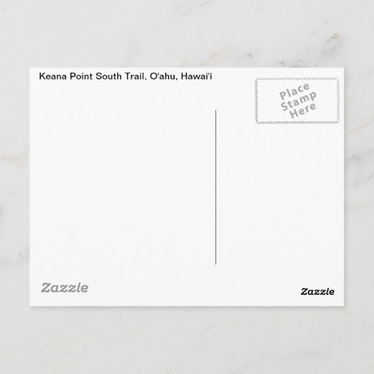 Keana Point South Trail Briefkaart (Achterkant)