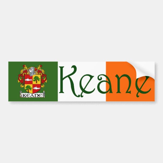 Keane Coat of Arms Bumpersticker (Voorkant)