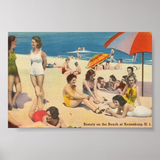 Keansburg, New Jersey Beach Party - Shore Poster (Voorkant)