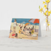 Keansburg, NJ Swimsuit Beauties Kaart (Gele Bloem)