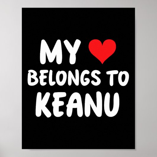 Keanu - Mijn hart is van Keanu - Liefde Poster (Voorkant)