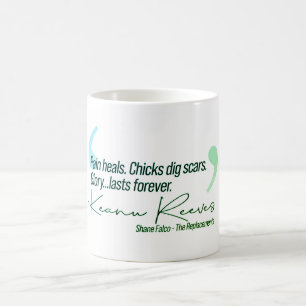 Keanu - Pijn geneest. Kippen graven littekens. Koffiemok