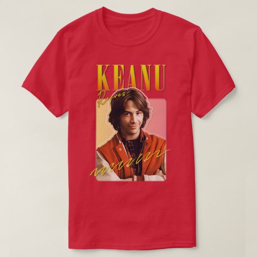 Keanu Reeves 90s stijl origineel esthetisch ontwer T-shirt (Design voorkant)