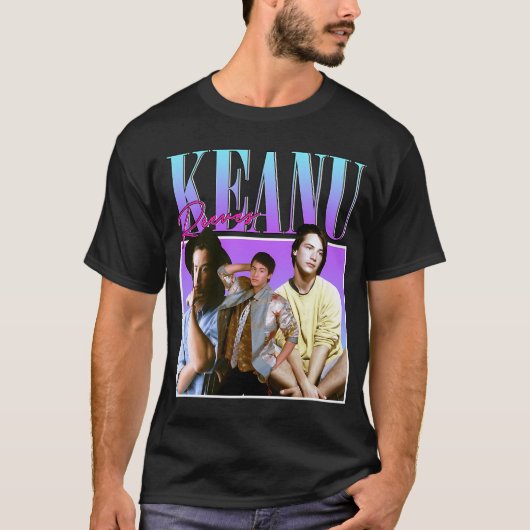 Keanu Reeves 90s Stijl T-shirt (Voorkant)