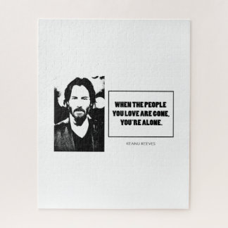 Keanu Reeves citeert eenvoudige witte BG Legpuzzel