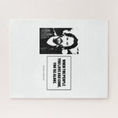 Keanu Reeves citeert eenvoudige witte BG Legpuzzel (Horizontaal)