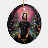 Keanu Reeves Kerst Vrede Meditatie Ornament (Links)