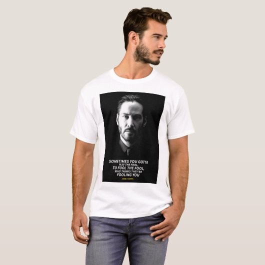 Keanu Reeves quotes T-Shirt (Voorkant volledig)