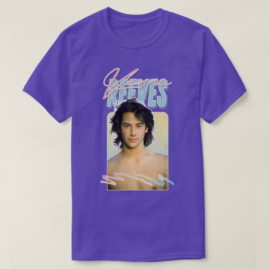 Keanu Reeves Retro 90s esthetische fan kunstwerk T-shirt (Design voorkant)
