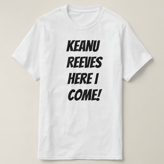 Keanu Reeves T-shirt (Design voorkant)