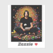 Keanu Reeves Zen Meditatie Sticker (Vel)