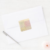 Kearney City, Nebraska Vierkante Sticker (Envelop)