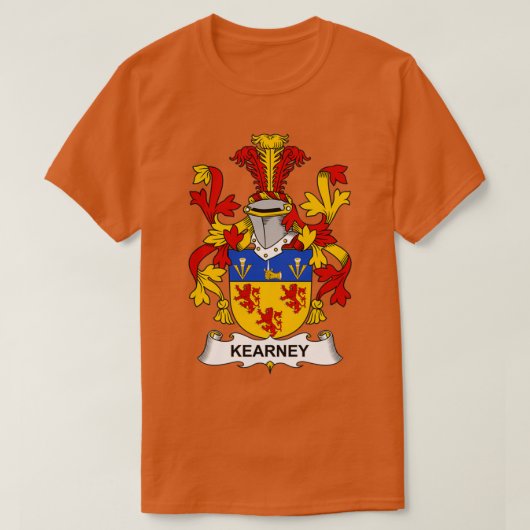 Kearney Coat of Arms Family Crest T-shirt (Design voorkant)