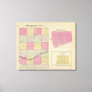 Kearney County, Deerfield, Lakin, Kansas Canvas Afdruk