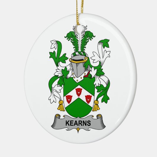 Kearns Family Crest Keramisch Ornament (Links)