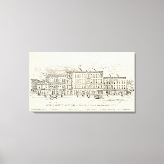 Kearny, Californië en Sacramento West Side Canvas Afdruk (Voorkant)