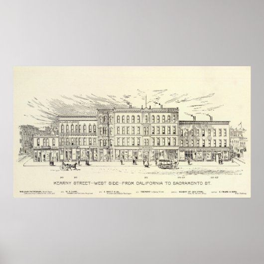 Kearny, Californië en Sacramento West Side Poster (Voorkant)