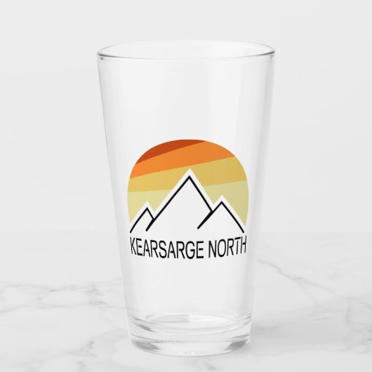 Kearsarge North New Hampshire Retro Glas (Voorkant)