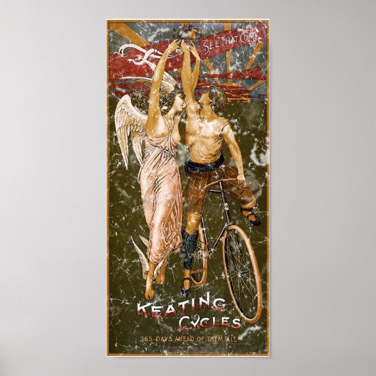 Keating Cycles-1905 - noodsituatie Poster (Voorkant)