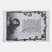 Keats "Bright Star" Victoriaans poëzie Art Tea Tow Theedoek (Horizontaal)