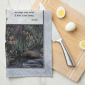 Keats "La Belle Dame" Victoriaans gedicht kunstthe Theedoek (Quarter Fold)