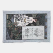 Keats "La Belle Dame" Victoriaans gedicht kunstthe Theedoek (Horizontaal)