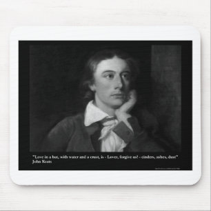 Keats Liefde Is Mijn Religie Citaat Cadeaus T-shir Muismat