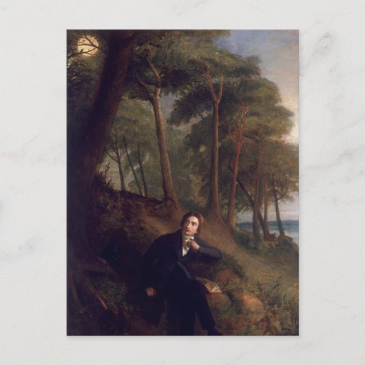 Keats luistert naar de nachtingale briefkaart (Voorkant)