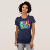 Keats Pop Art T-shirt (marine) (Voorkant volledig)