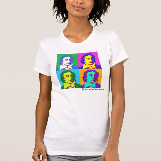 Keats Pop Art T-shirt (marine) (Voorkant)