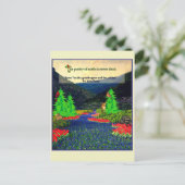 Keats quote nature scene postcard briefkaart (Staand voorkant)