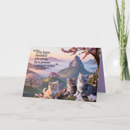 Keats Valentine's Day Card 4 Feestdagen Kaart (Voorkant)