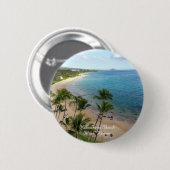 Keawakapu Beach - Maui, Hawaii | Pin Ronde Button 5,7 Cm (Voorkant /achterkant)
