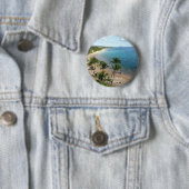 Keawakapu Beach - Maui, Hawaii | Pin Ronde Button 5,7 Cm (In situ)