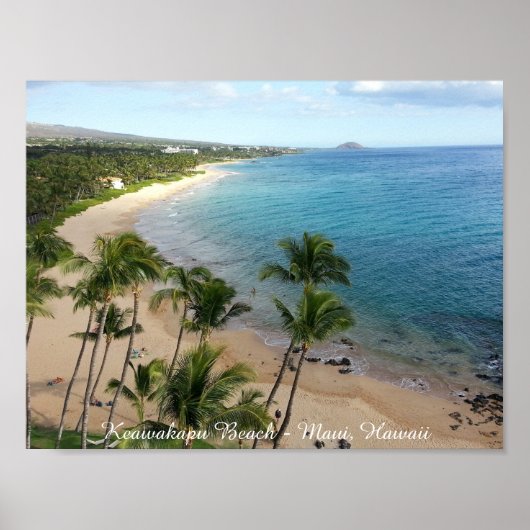 Keawakapu Beach - Maui, Hawaii | Poster (stemming) (Voorkant)