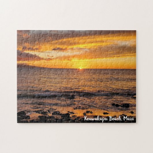 Keawakapu Beach Sunset Maui Hawaii Legpuzzel (Horizontaal)