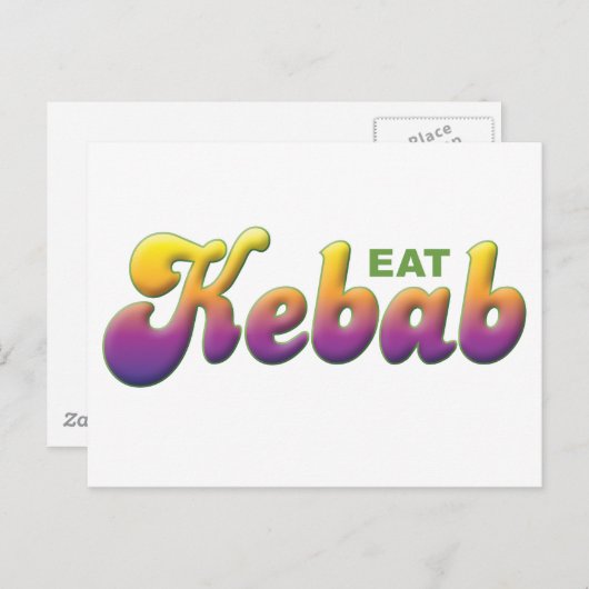 Kebab, Eat Briefkaart (Voorkant / Achterkant)