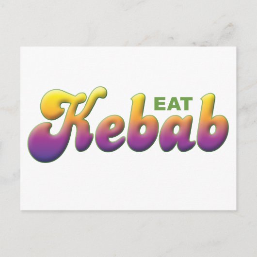 Kebab, Eat Briefkaart (Voorkant)