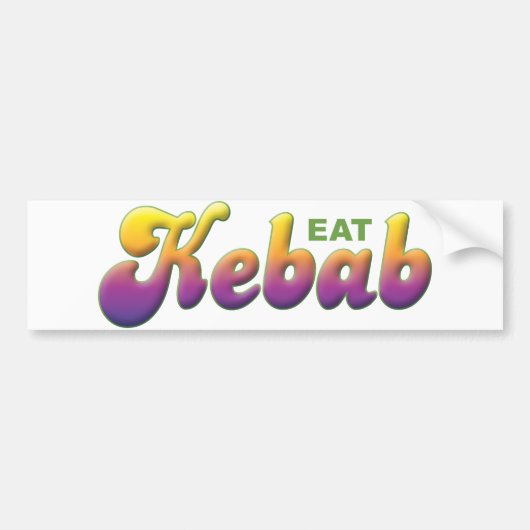 Kebab, Eat Bumpersticker (Voorkant)