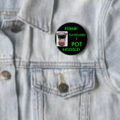 KEBAB! GEDAAN! POT NOODLE!(GROEN) RONDE BUTTON 5,7 CM (In situ)