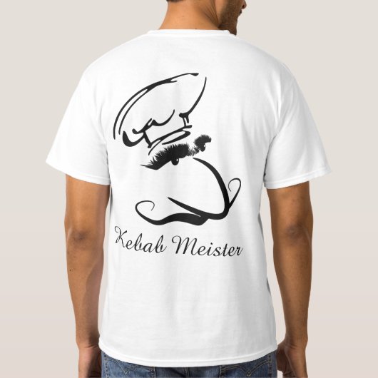 Kebab Meester T-shirt (Achterkant)