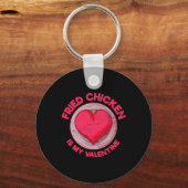 Kebabs Is Mijn Valentijn Kip Liefhebber Grappig Sleutelhanger (Voorkant)